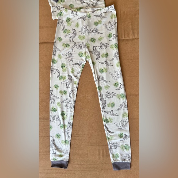 Burt’s Bees 2 piece pajama set, Dinosaurs, Size 12, NWT - Picture 3 of 3